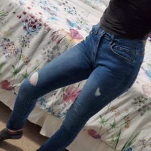 SOLD Blue distressed jeans from aeropostale